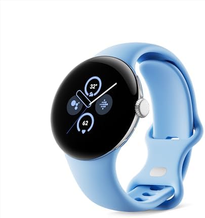 Google Pixel Watch 2  Previous Model  with the Best of Fitbit   Heart Rate Tracking  Stress Management  Safety Features   Android Smartwatch   Matte Black Aluminum Case   Obsidian Active Band   WI FI