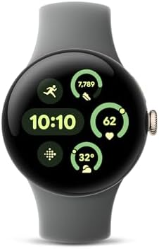 Google Pixel Watch 3  45mm  Latest Model   Matte Black Aluminum Case   Obsidian Band   Wi Fi  Renewed