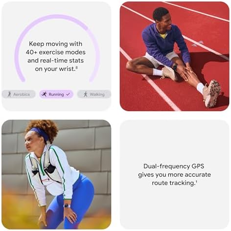 Google Pixel Watch 4  41mm    Android Smartwatch with Heart Rate and Sleep Tracking   30 Hour Battery   Fitness Tracking   Google AI   Matte Black Aluminum Case   Obsidian Active Band   Wi Fi