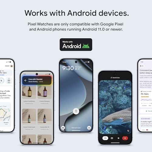 Google Pixel Watch 4  45mm    Android Smartwatch with Heart Rate and Sleep Tracking   40 Hour Battery   Fitness Tracking   Google AI   Matte Black Aluminum Case   Obsidian Active Band   Wi Fi