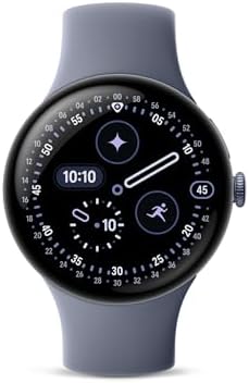 Google Pixel Watch 4  45mm    Android Smartwatch with Heart Rate and Sleep Tracking   40 Hour Battery   Fitness Tracking   Google AI   Matte Black Aluminum Case   Obsidian Active Band   Wi Fi