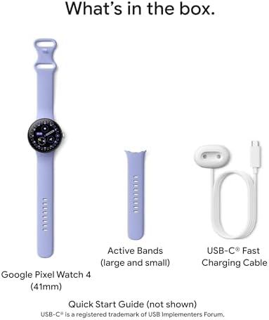 Google Pixel Watch 4  45mm    Android   2 Years of Data  Heart Rate Sleep & Fitness Tracking   40hr Battery   Matte Black Aluminum Case   Obsidian Active Band   LTE  2025   Google Pixel Watch app