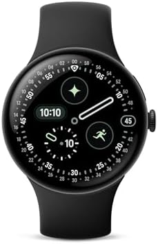 Google Pixel Watch 4  45mm    Android   2 Years of Data  Heart Rate Sleep & Fitness Tracking   40hr Battery   Matte Black Aluminum Case   Obsidian Active Band   LTE  2025   Google Pixel Watch app