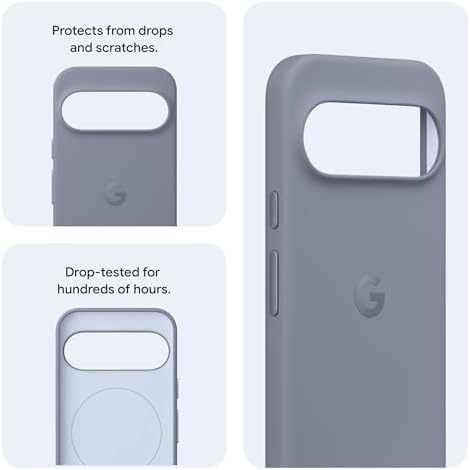 Funda para teléfono Google Pixelsnap para Google Pixel 10 + Pixel 10 Pro - Protección duradera - Silicona suave - Escarcha
