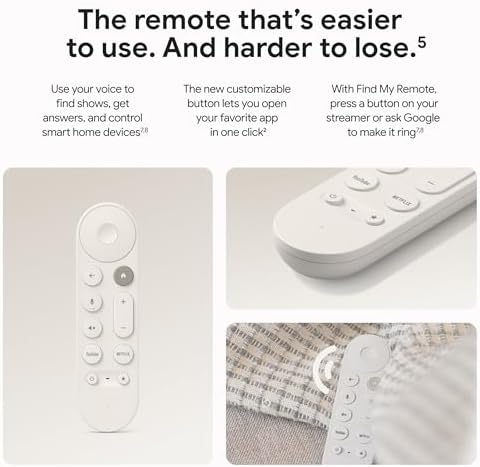 Google TV Streamer 4K   Fast Streaming Entertainment on Your TV with Voice Search Remote   Watch Movies  Shows  Live TV  and Netflix in 4K HDR   Smart Home Control   32 GB of Storage   Porcelain