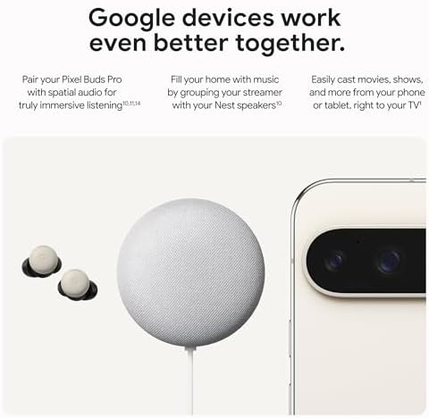 Google TV Streamer 4K   Fast Streaming Entertainment on Your TV with Voice Search Remote   Watch Movies  Shows  Live TV  and Netflix in 4K HDR   Smart Home Control   32 GB of Storage   Porcelain