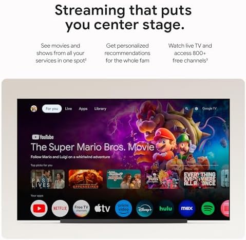 Google TV Streamer 4K   Fast Streaming Entertainment on Your TV with Voice Search Remote   Watch Movies  Shows  Live TV  and Netflix in 4K HDR   Smart Home Control   32 GB of Storage   Porcelain