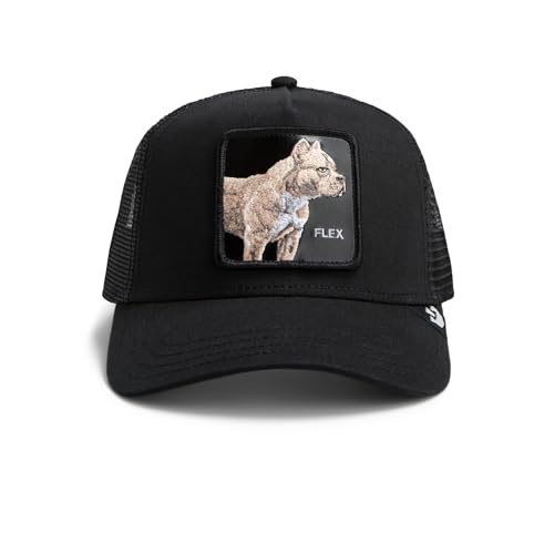 Goorin Bros  The Farm Unisex Original Adjustable Snapback Trucker Hat  Black  The Flex Pitbull   One Size