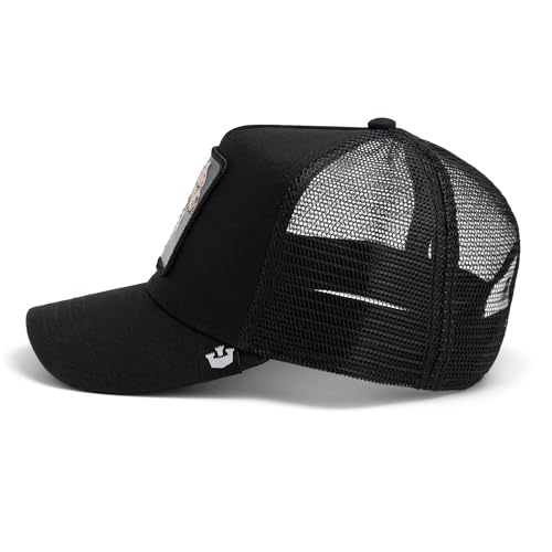 Goorin Bros  The Farm Unisex Original Adjustable Snapback Trucker Hat  Black  The Flex Pitbull   One Size
