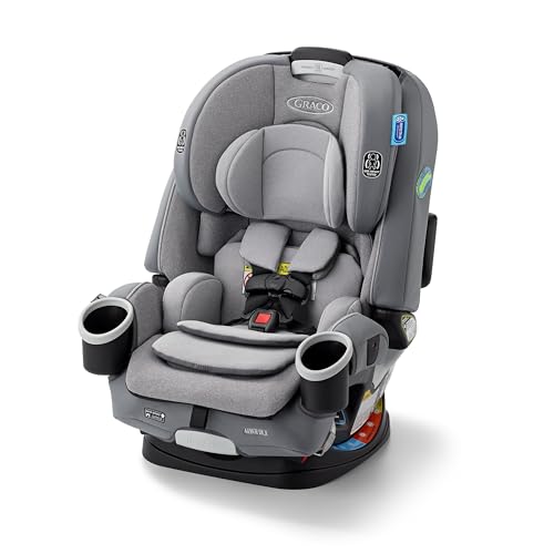 Graco 4Ever DLX 4 in 1 Car Seat  Charlie  Infant to Toddler Car Seat  with 10 Years of Use   Rear Facing  Forward Facing and Booster Modes   Safe  Comfortable and Convenient