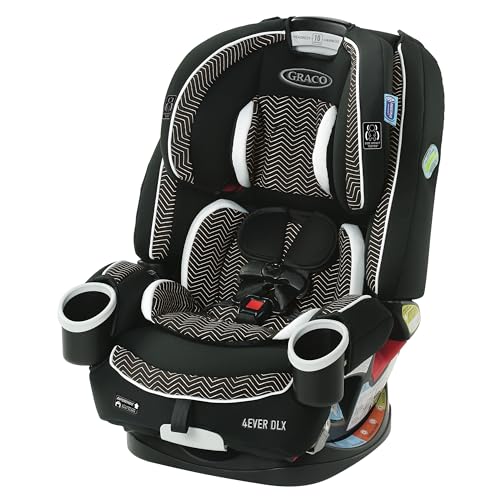 Graco 4Ever DLX 4 in 1 Car Seat  Charlie  Infant to Toddler Car Seat  with 10 Years of Use   Rear Facing  Forward Facing and Booster Modes   Safe  Comfortable and Convenient