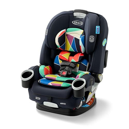 Graco 4Ever DLX 4 in 1 Car Seat  Charlie  Infant to Toddler Car Seat  with 10 Years of Use   Rear Facing  Forward Facing and Booster Modes   Safe  Comfortable and Convenient