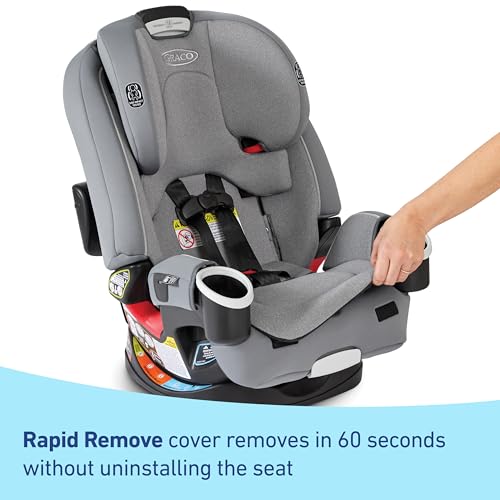Graco 4Ever DLX 4 in 1 Car Seat  Charlie  Infant to Toddler Car Seat  with 10 Years of Use   Rear Facing  Forward Facing and Booster Modes   Safe  Comfortable and Convenient