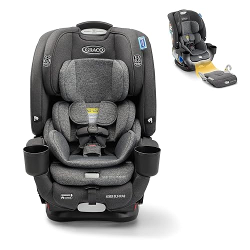 Graco 4Ever DLX 4 in 1 Car Seat  Charlie  Infant to Toddler Car Seat  with 10 Years of Use   Rear Facing  Forward Facing and Booster Modes   Safe  Comfortable and Convenient