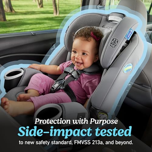 Graco 4Ever DLX 4 in 1 Baby Car Seat  Infant to Toddler Car Seat  10 Years of Use  Rear Facing  Forward Facing  Highback Booster  and Backless Booster Seat Modes  Comfortable and Convenient  Charlie