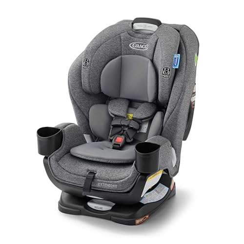 Graco Extend2Fit Convertible Baby Car Seat  Rear and Forward Facing  Adjustable Extension Panel for Extra Legroom  Gotham