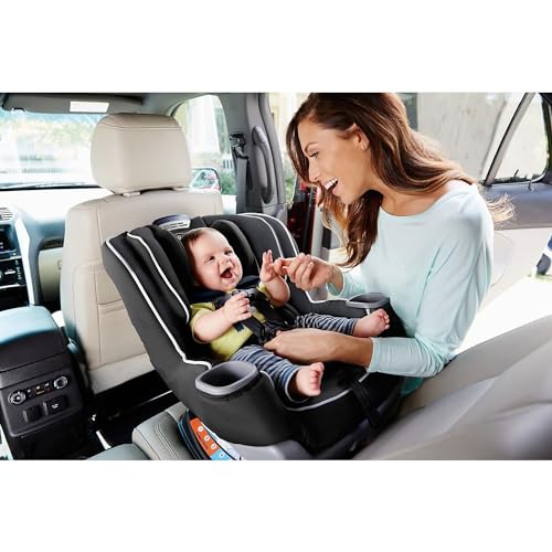 Graco Extend2Fit Convertible Baby Car Seat  Rear and Forward Facing  Adjustable Extension Panel for Extra Legroom  Gotham