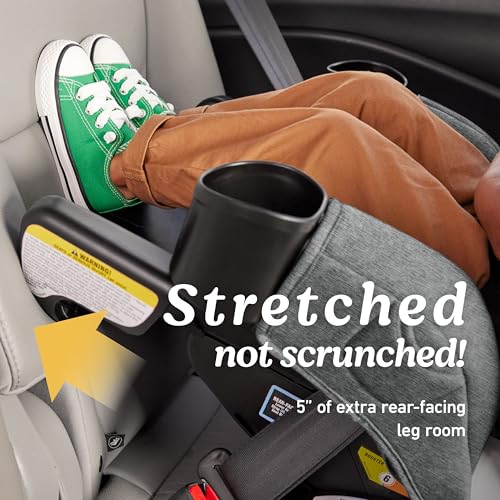 Graco Extend2Fit Convertible Baby Car Seat  Rear and Forward Facing  Adjustable Extension Panel for Extra Legroom  Gotham