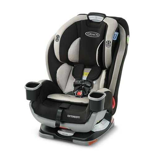 Graco Extend2Fit Convertible Baby Car Seat  Rear and Forward Facing  Adjustable Extension Panel for Extra Legroom  Gotham