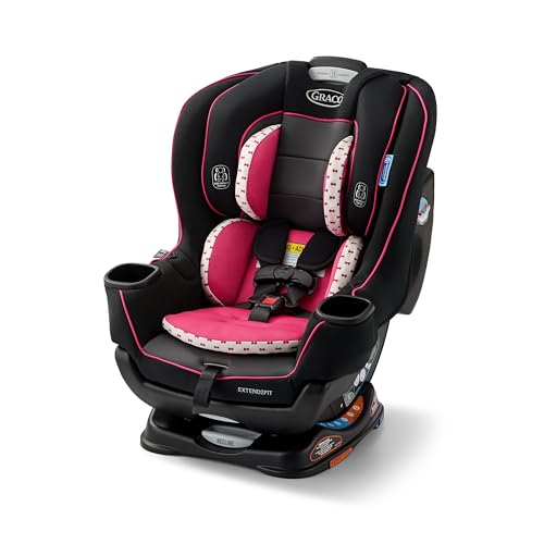 Graco Extend2Fit Convertible Car Seat  Rear and Forward Facing Car Seat with Adjustable Extension Panel for Extra Legroom  Great Gift for Baby Shower or Baby Registry  Gotham