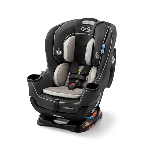 Graco Extend2Fit Convertible Car Seat  Rear and Forward Facing Car Seat with Adjustable Extension Panel for Extra Legroom  Great Gift for Baby Shower or Baby Registry  Gotham