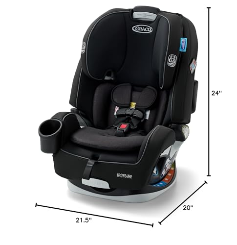 Graco Grows4Me 4 in 1 Convertible Car Seat  10 Years of Use   Infant Car Seat to Toddler  4 Stages of Use   Rear Facing  Forward Facing  High Back Booster  Backless Booster Seat  West Point Design