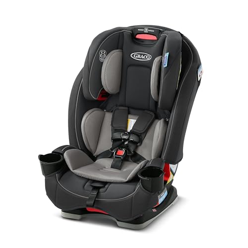 Graco Slimfit 3 in 1 Convertible Car Seat  Ultra Space Saving Design  Jarret  Suitable for Rear and Forward Facing  Highback Booster Seat with 10 Position Headrest