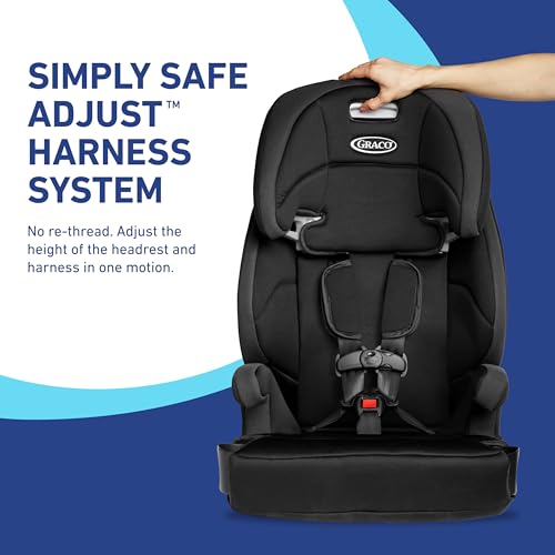 Graco Tranzitions 3 in 1 Harness Booster Car Seat  Forward Facing Car Seat  Highback  to Backless Booster  Proof