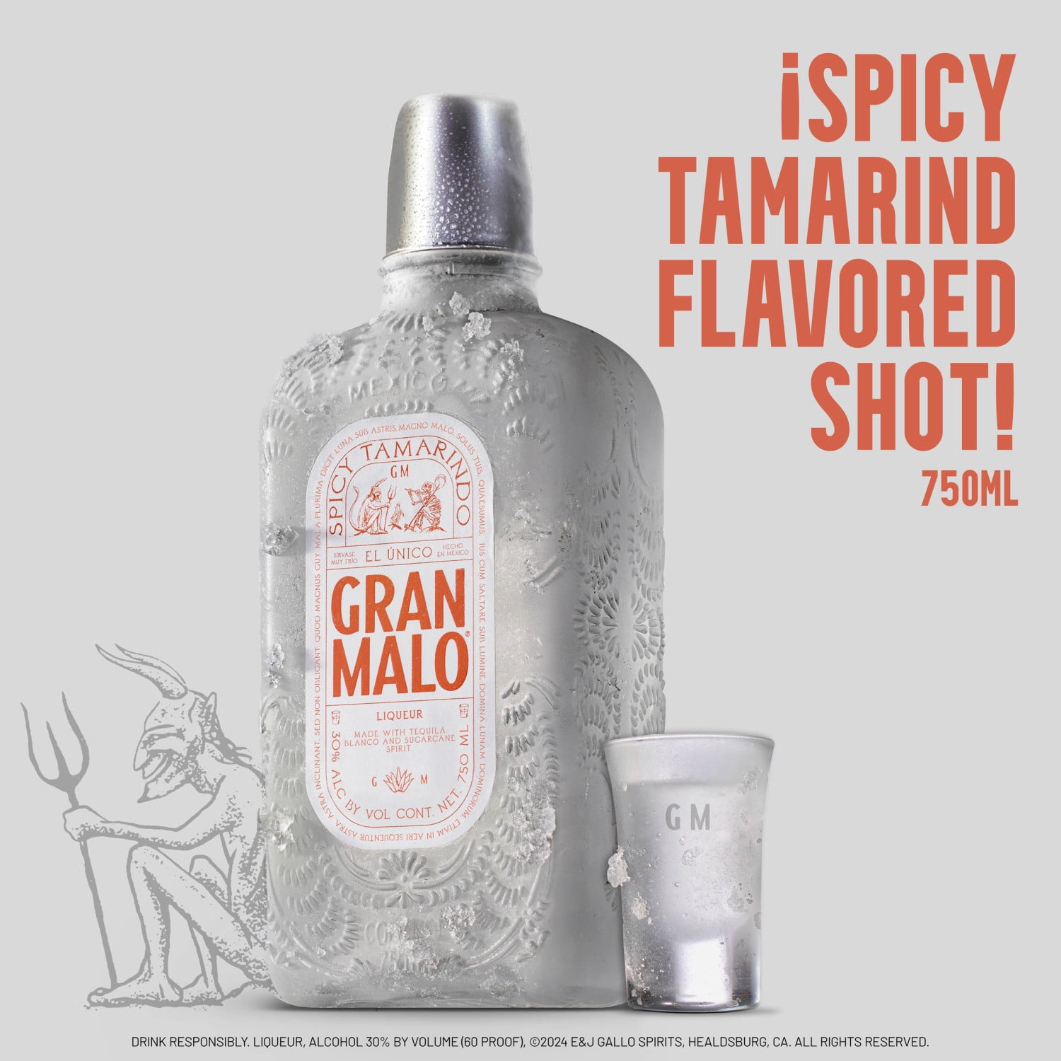 Gran Malo Spicy Tamarindo  750 ml Glass Bottle  30  ABV