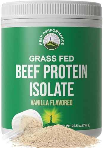Grass Fed Beef Protein Powder   Lactose Free Great Tasting Beef Protein Isolate  Complete Animal Based Non Dairy Paleo Carnivore Supplement for Prime Muscle Building  No Whey  Unflavored