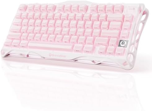 GravaStar Mercury K1 75  Wireless Mechanical Gaming Keyboard  Aluminum Alloy  Gasket Compact Custom Keyboard Hot Swap Socket  Linear Switches  RGB Backlit   Gradient Black