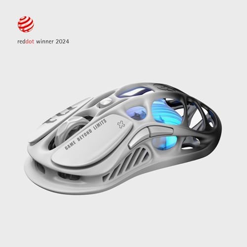 GravaStar Mercury M1 Pro Gaming Mouse  Lightweight Magnesium Alloy  26 000 DPI  PAW3395DM Sensor  5 Programmable Buttons  Support Wired/2 4GHz/BT  Up to 200 Hours Battery Life  Gradient Black 