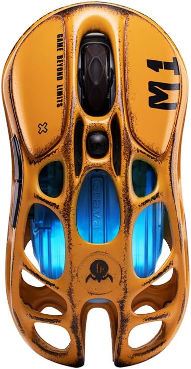 GravaStar Mercury M1 Pro Gaming Mouse  Lightweight Magnesium Alloy  26 000 DPI  PAW3395DM Sensor  5 Programmable Buttons  Support Wired/2 4GHz/BT  Up to 200 Hours Battery Life  Gradient Black 