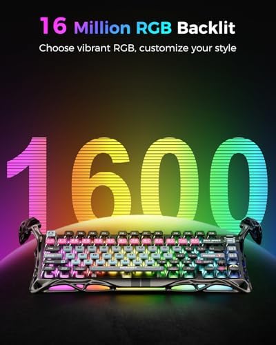 GravaStar Mercury V75 Pro HE Keyboard   75  Layout Gaming Keyboard  Hall Effect Magnetic Switches  Only Wired  Hot Swappable  8000 Hz Polling  Dual Zone RGB  Semi Aluminum Frame with Cyberpunk