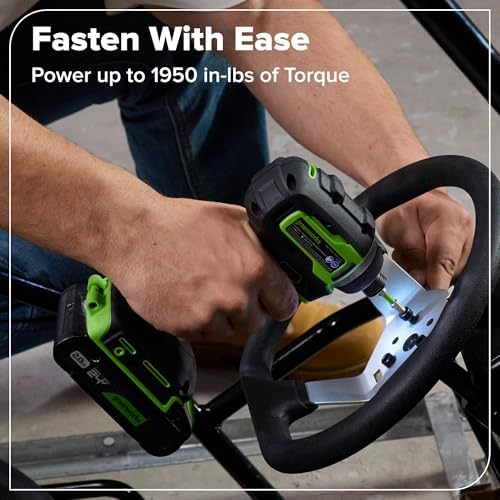 Greenworks 24V Cordless Brushless 400 in lbs Drill/Driver 1950 in lbs Impact Driver Combo High Torque  Lightweight   2  2 0Ah USB C Batteries 12 000mAh Power Bank  and 65W USB C Fast Charger 3 Port 
