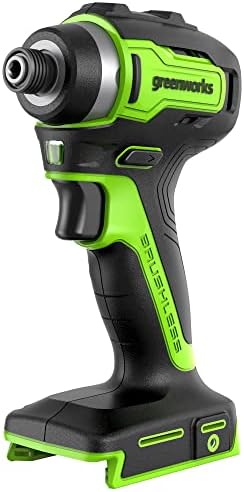 Greenworks 24V Cordless Brushless 400 in lbs Drill/Driver 1950 in lbs Impact Driver Combo High Torque  Lightweight   2  2 0Ah USB C Batteries 12 000mAh Power Bank  and 65W USB C Fast Charger 3 Port 