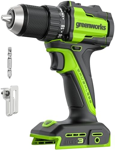 Greenworks 24V Cordless Brushless 400 in lbs Drill/Driver 1950 in lbs Impact Driver Combo High Torque  Lightweight   2  2 0Ah USB C Batteries 12 000mAh Power Bank  and 65W USB C Fast Charger 3 Port 
