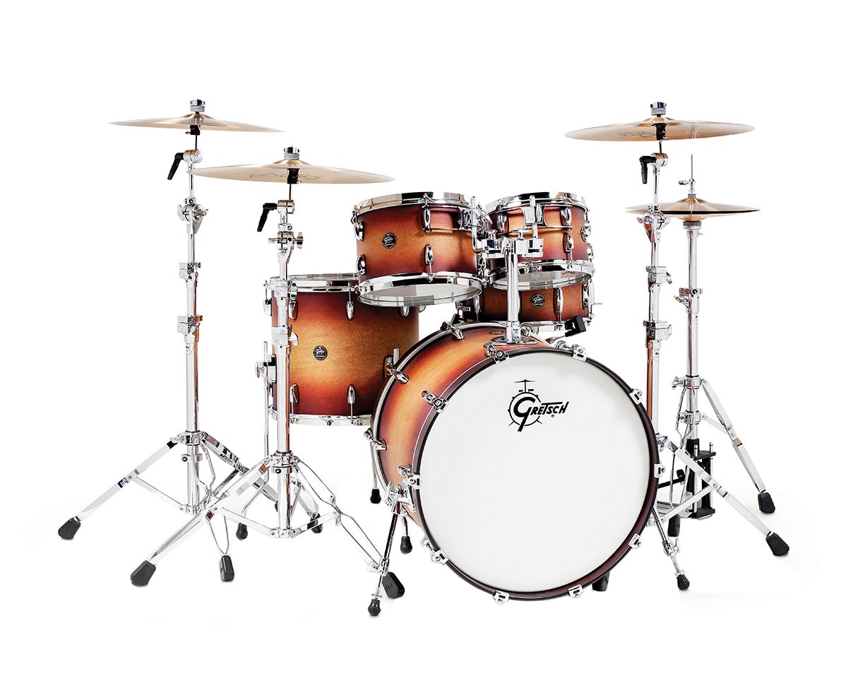 Gretsch Renown 5 pc Drum Set  22/10/12/16/14 Snare    Satin Tobacco Burst