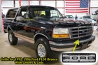 Grill For 1992 1996 Ford F150 Bronco Front Hood Grille W/LEDs & Letters Black