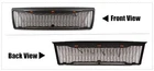 Grill For 1992 1996 Ford F150 Bronco Front Hood Grille W/LEDs & Letters Black
