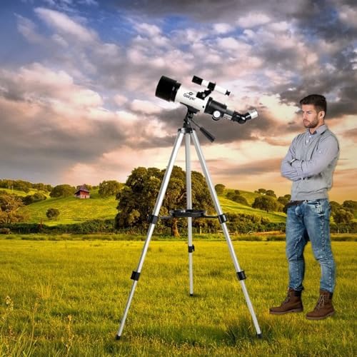 Gskyer Telescope  70mm Aperture 400mm AZ Mount Astronomical Refracting Telescope for Kids Beginners   Travel Telescope with Carry Bag  Phone Adapter and Wireless Remote
