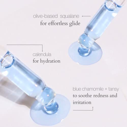 Gua Sha Glide Face Oil   Hydrating and Soothing With Azulene Blue Tansy  Blue Chamomile   Squalene   Moisturizer  Face Oil and Soothing Agent for All Skin Types   1 fl oz  30ml 