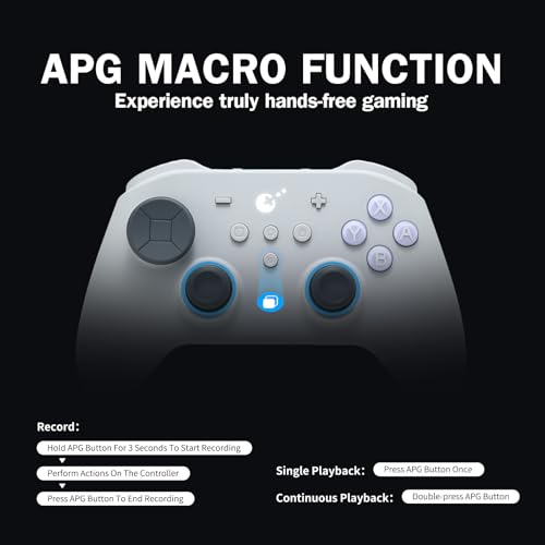 GuliKit TT MAX Bluetooth Controller For Switch 2/PC/Android/iOS - Ultra Fast Wireless Gamepad with Tension Adjustable TMR Joysticks,Micro/Hall Triggers,4 Rear Paddles,Switch 1/2 Wake-Up