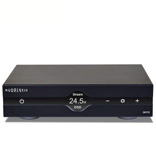 Gustard AUDALYTIC DR70 R2R Streaming DAC   Home Audio Network Bridge Streaming CK 01 Clock Native 1 bit DSD D/A Converter DSD512&PCM768kHz  Black