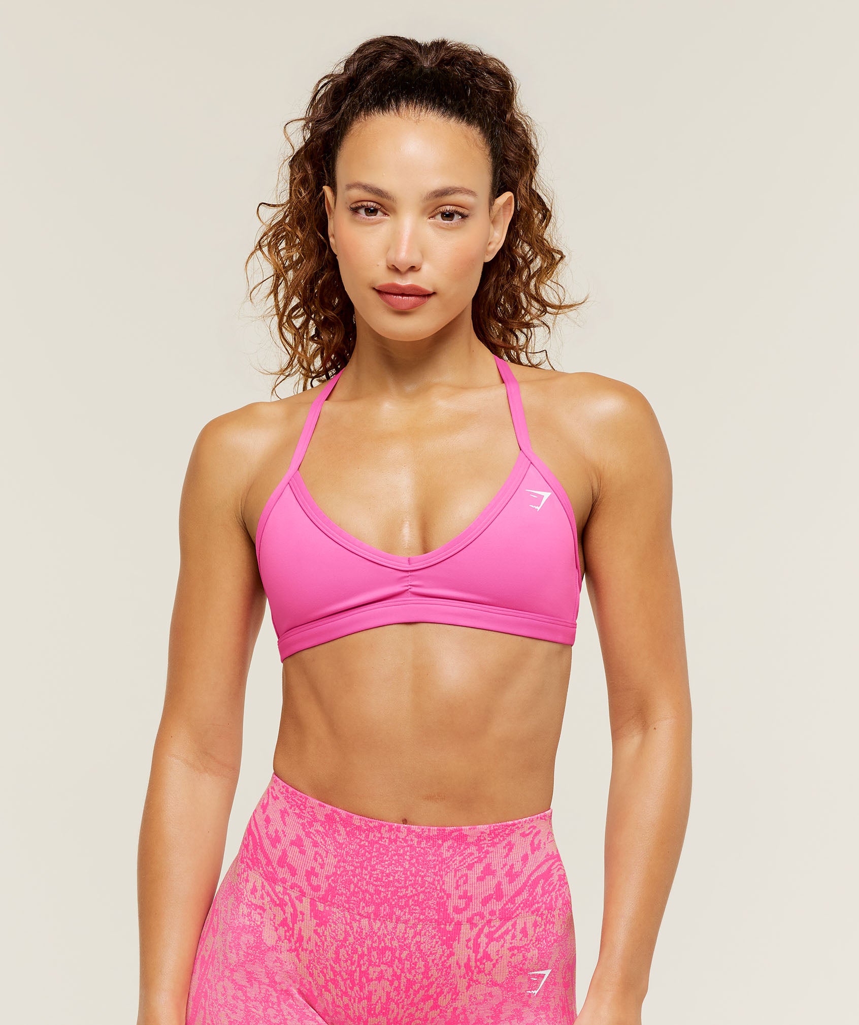 Talla M - Gymshark Minimal Sports Bra - Electric Pink