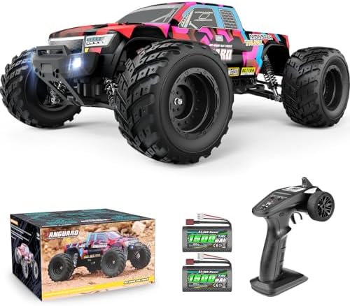 HAIBOXING 1/12 Scale Brushless RC Cars 903A  4X4 Off Road RC Monster Truck with Fast Remote Control of 55KM/H Top Speed  Hobby Grade RTR RC Vehicles All Terrain for Adults  Boys