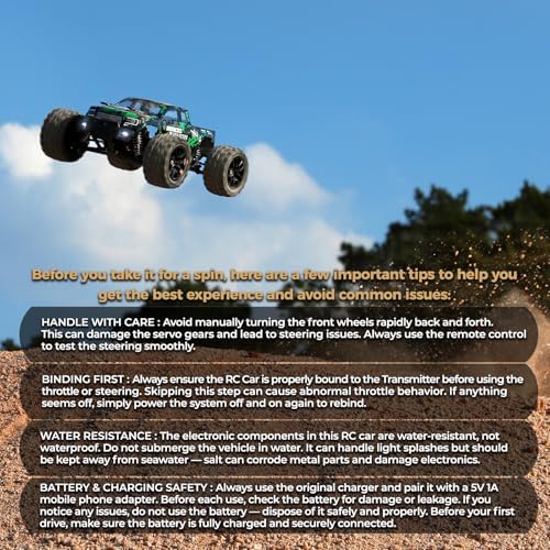 HAIBOXING 1 18 Scale All Terrain RC Car 18859  36 KPH High Speed 4WD Electric Vehicle with 2 4 GHz Remote Control  4X4 Waterproof Off Road Truck with Two Rechargeable Batteries