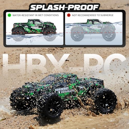 HAIBOXING 1 18 Scale All Terrain RC Car 18859  36 KPH High Speed 4WD Electric Vehicle with 2 4 GHz Remote Control  4X4 Waterproof Off Road Truck with Two Rechargeable Batteries