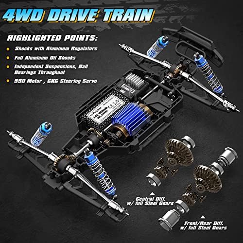 HAIBOXING 2995 Remote Control Truck 1 12 Scale RC Buggy 550 Motor Upgrade Version 42KM/H High Speed RC Cars  Electric Powered 4X4 Off Road RTR Ideal Hobby for Kids& Adults 40  Min Play