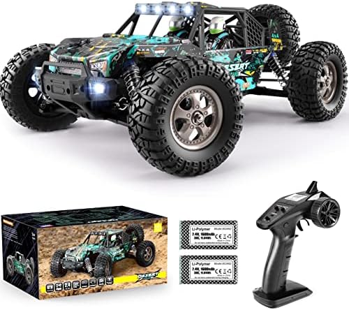 HAIBOXING 2997A Brushless RC Cars 1/12 Scale 4WD Remote Control Truck with Independent ESC  Fast RC Cars 45 MPH Max Speed RTR Off Road RC Car for Adults  Boys  3S Batteries Applicable  not Included